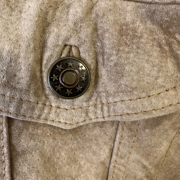 Fabio | Large | Women's Vintage Tan Leather Jacket - Picture 5 of 6